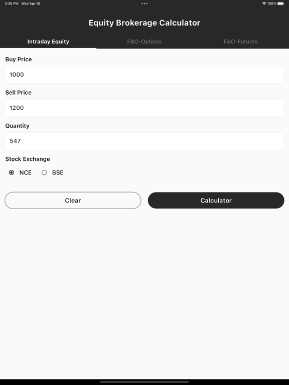 Screenshot #4 pour Equity Brokerage Calculator