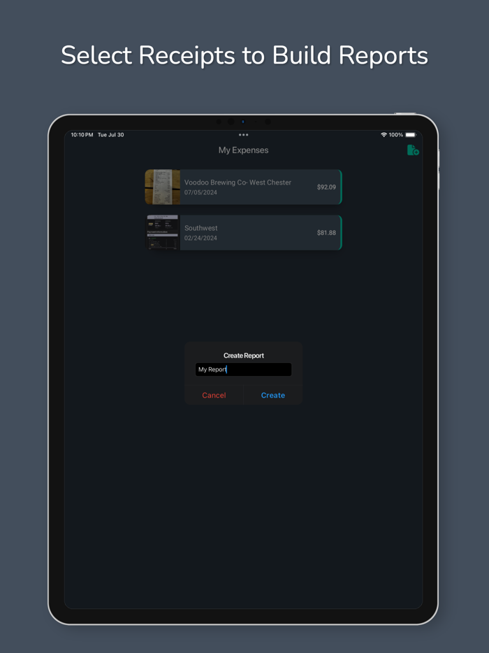Expense It - Receipt Tracker