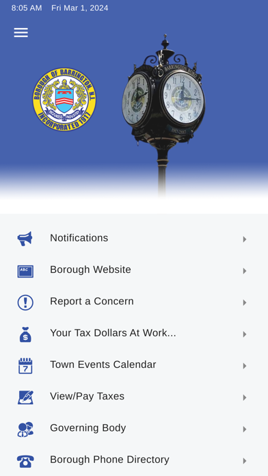 Barrington Bulletin Screenshot