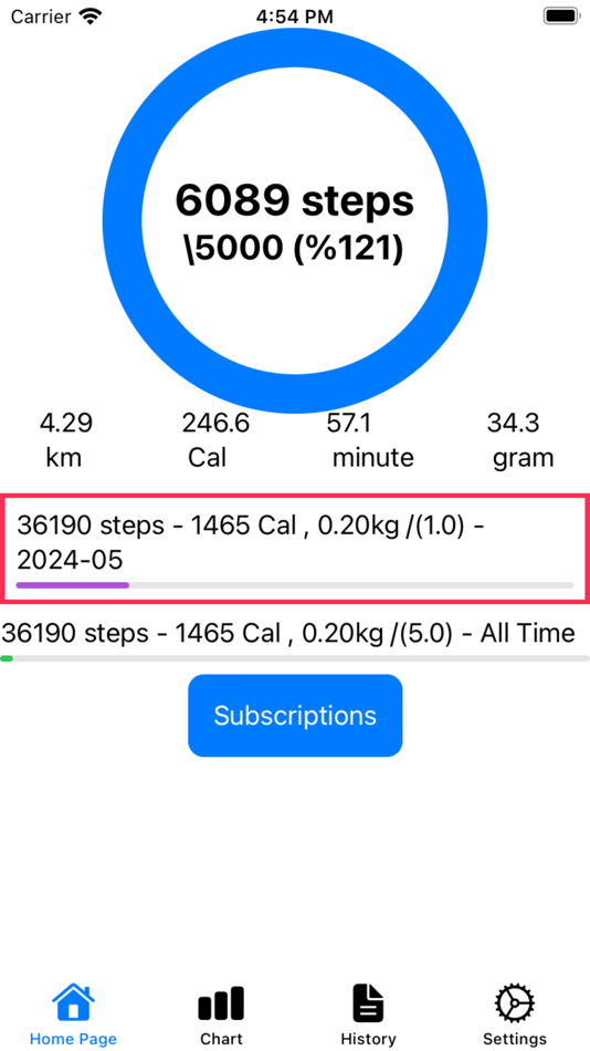 Pedometer , Step Counter App - 1.1 - (iOS)