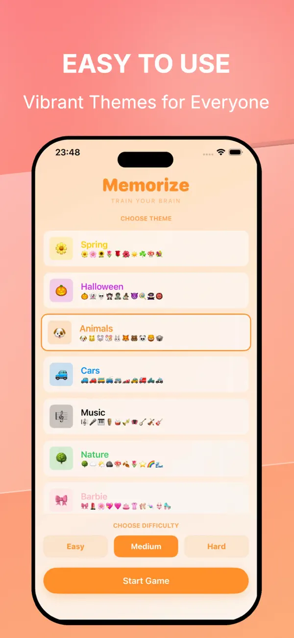 Screenshot #3 pour InaMatch: Concentration Game