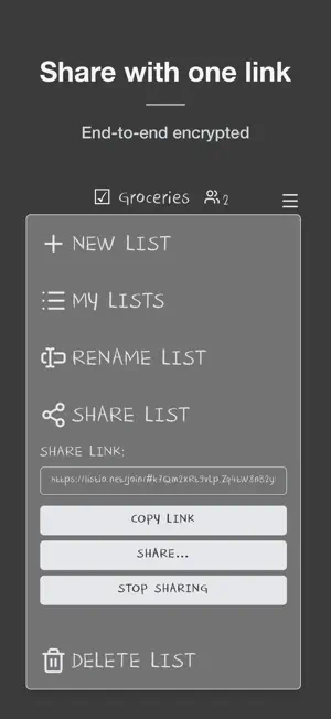 Listio: Shared Grocery List screenshot 3