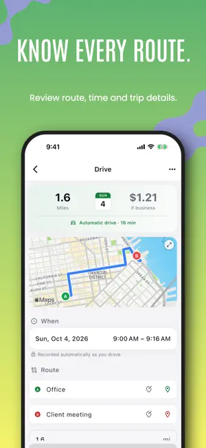 Mileage Tracker, Tax Log: Mile screenshot 2