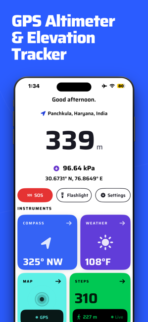 Altimeter - Altitude & Compass Screenshot