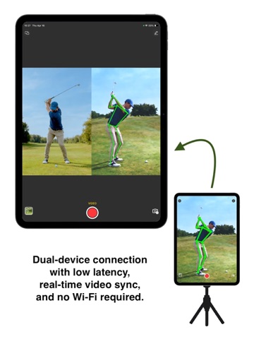 DualSwing: Golf Swing Analyzer iPad screenshot