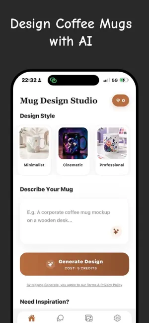 AI Coffee Mug Design Maker screenshot 1