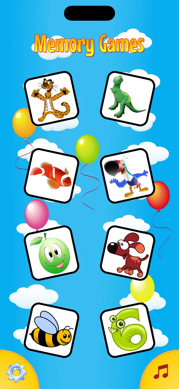 Screenshot #1 pour Mémoire, Jeux avec des Animaux