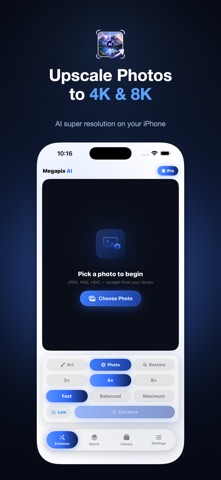 Megapix: AI Photo Upscaler iPhone screenshot