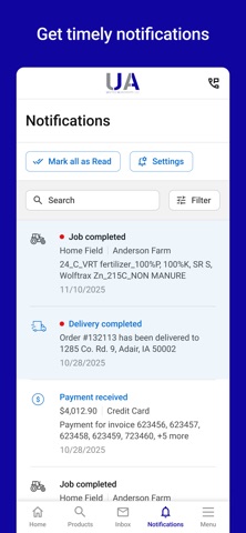 United Agronomy Connect iPhone screenshot