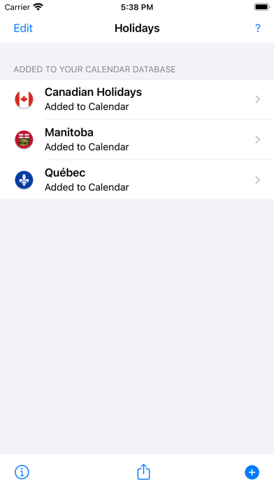 Canadian Holidays Screenshot 4 - AppWisp.com Canadian Holidays Screenshot 4 - AppWisp.com