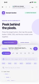 DOM Lens: Web Inspector screenshot