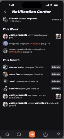 Gimage: Fitness Social Network iPhone screenshot