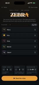 ZEBRA — Social Deduction screenshot