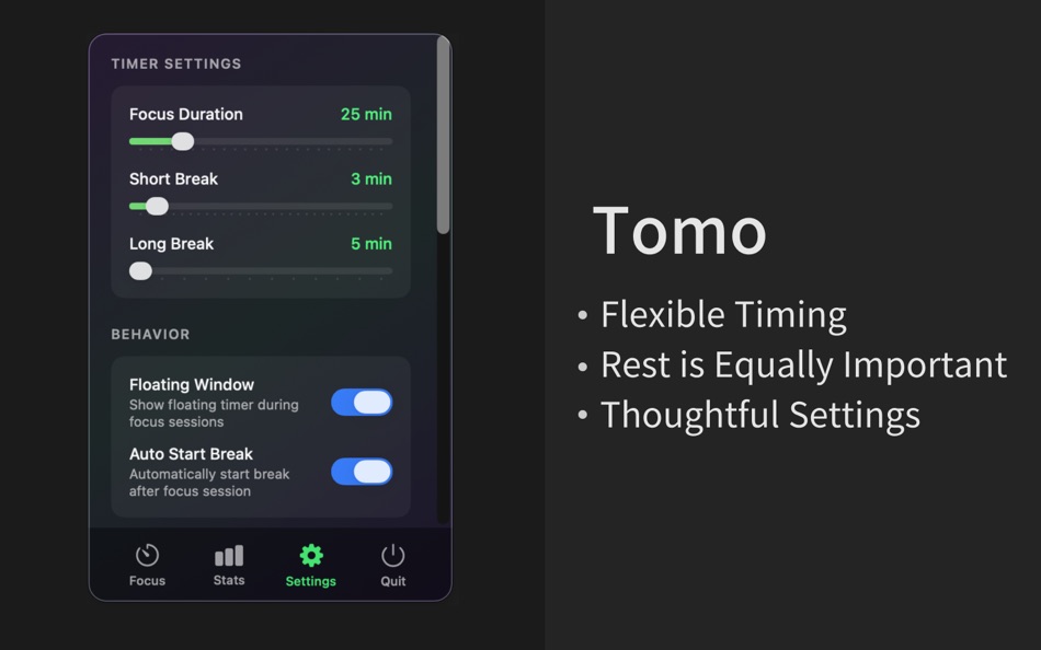 #3. Tomo-Simple Focus Clock (macOS) Av: 阳 张