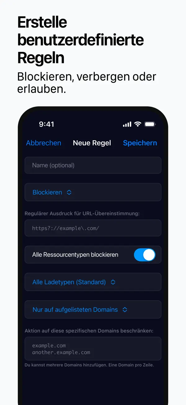 1Blocker: Ad Blocker & Privacy iPhone App Screenshot 9 – Dienstprogramme