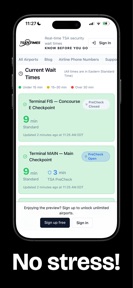 TSA Live Wait Times screenshot