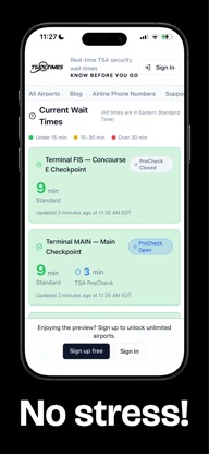 TSA Live Wait Times screenshot 3