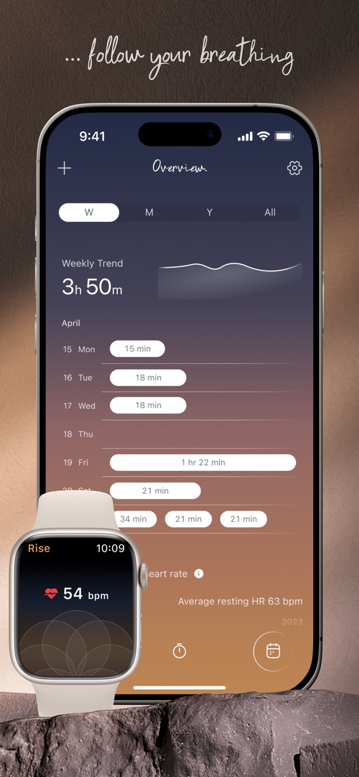 Rise: Meditation Timer iphone screenshot 3