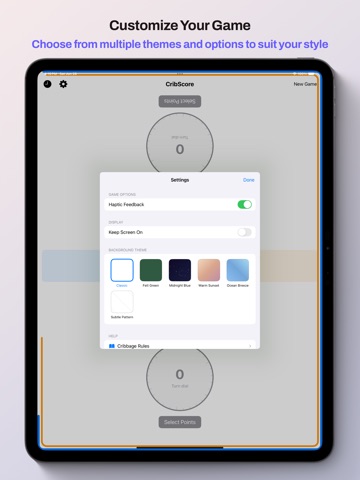 CribScore iPad screenshot