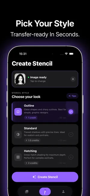 Stentoo - Tattoo Stencil Maker screenshot 2