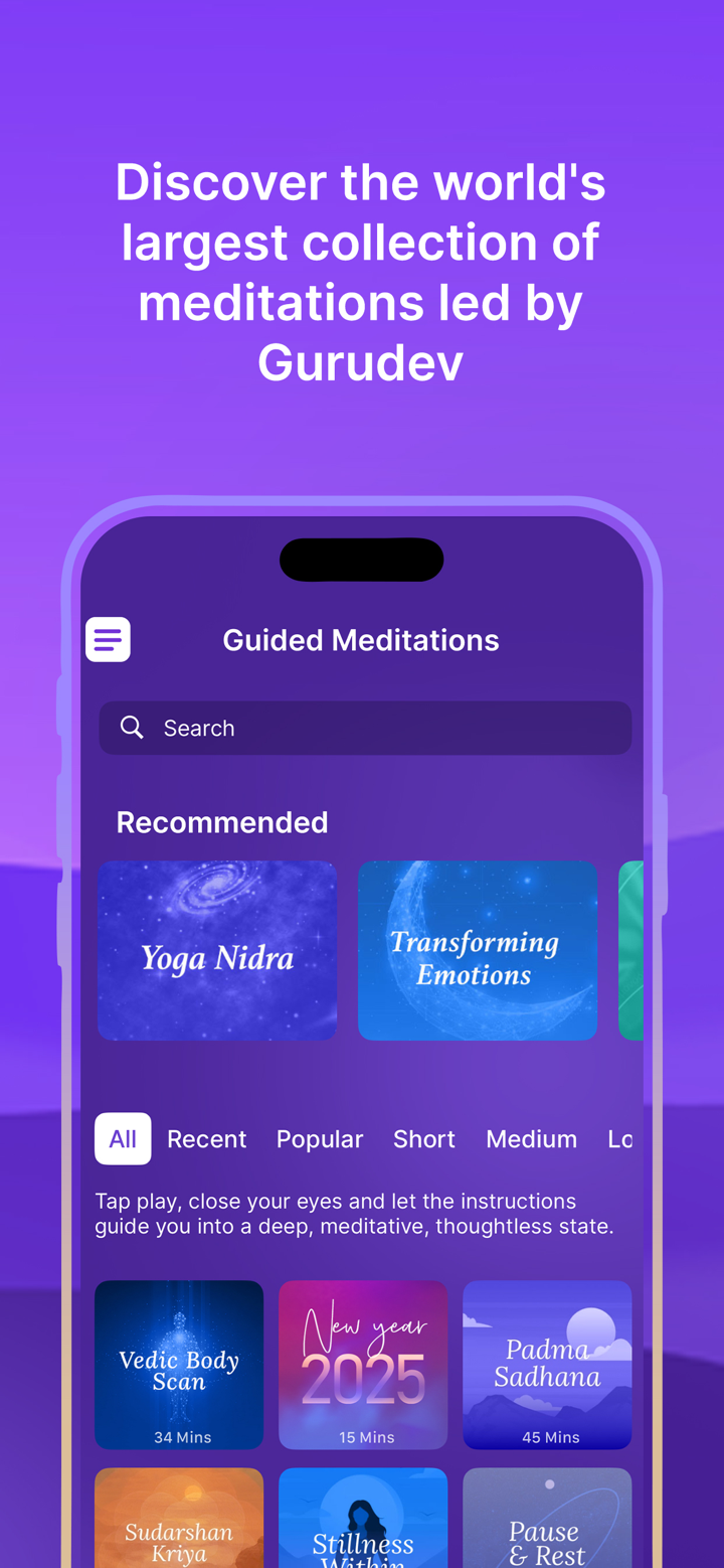 Sattva Meditations & Mantras screenshot 1