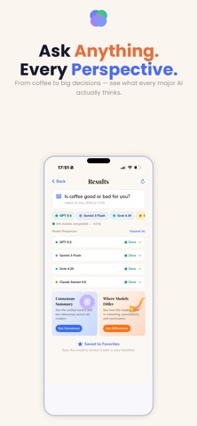 Parallax: Compare AI Models iPhone screenshot