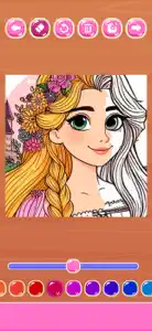 Rapunzel coloring game & paint screenshot #3 for iPhone