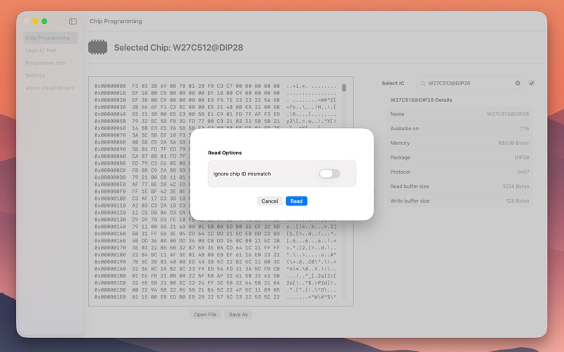 Visual Minipro screenshot