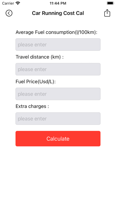 Car Running Cost Analysis Screenshot
