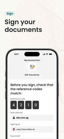 Singpass iPhone screenshot