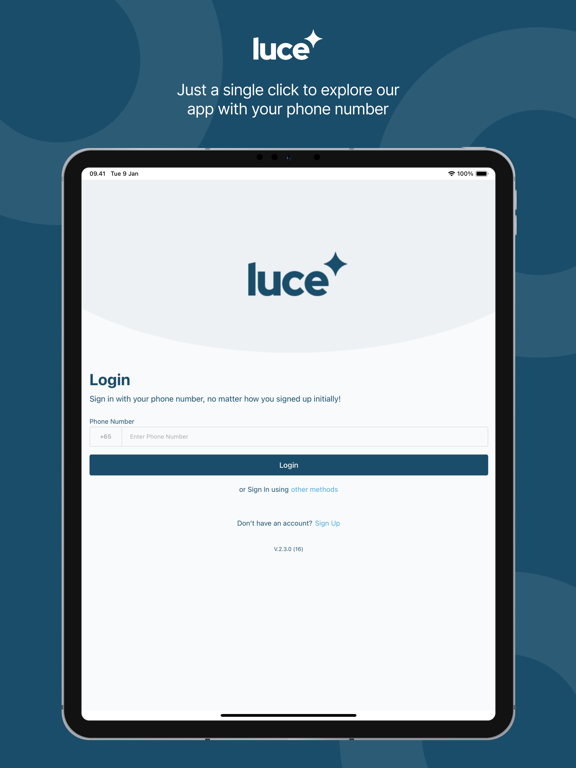 Luce App iPad screenshot 8 - Lifestyle app