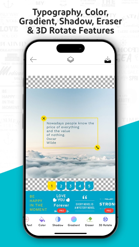 #4. Typographic: Add Text On Photo (iOS) Podle: Gwyn Play Private Limited