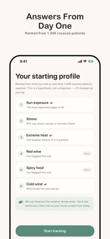 Flarewell: Rosacea Tracker Screenshot 4 of 6