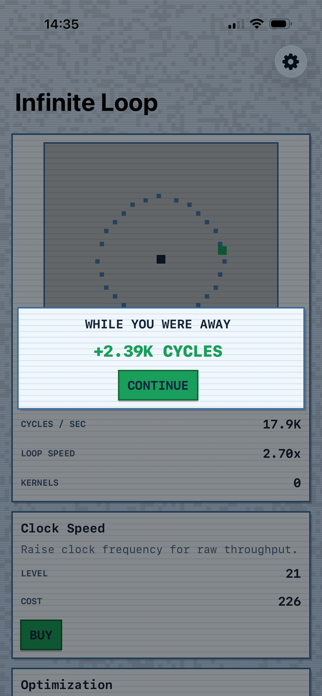 Infinite Loop: Idle Game Screenshot 2 of 2