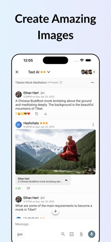 Hashchats - AI Group Messenger Screenshot 3 of 5