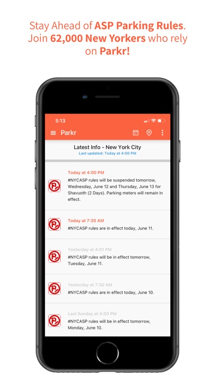Parkr - Alternate Side Parking