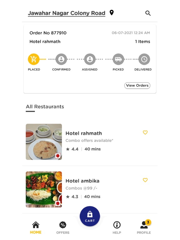 Screenshot #4 pour Potafo: Food Delivery App