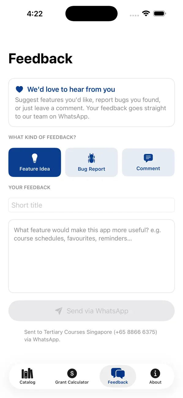Tertiary Courses screenshot 3