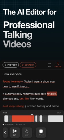 Primecut: AI Video Editor Screenshot 1 of 6