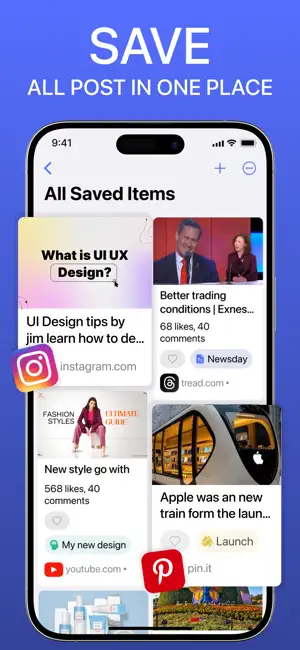 Save Social Posts in One App screenshot 1