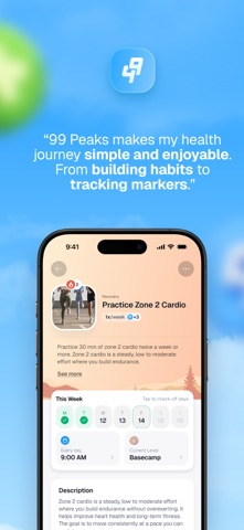 99 Peaks: Habit & Longevity Screenshot 9