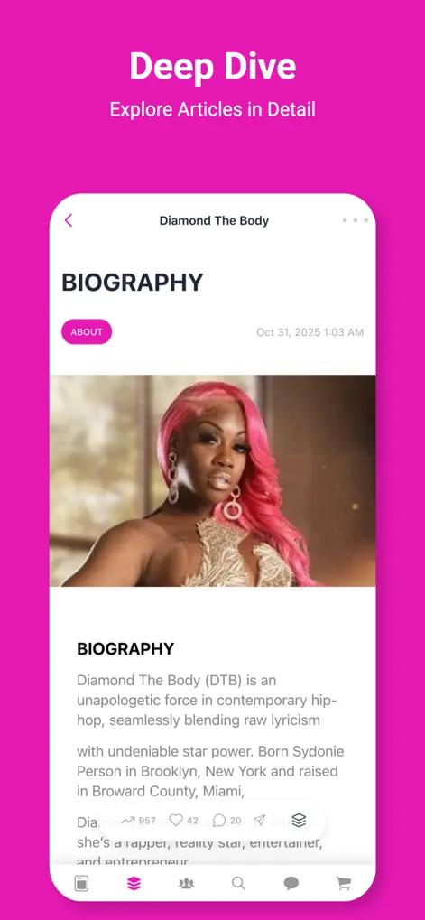 Diamond The Body - Social Networking App | MWM