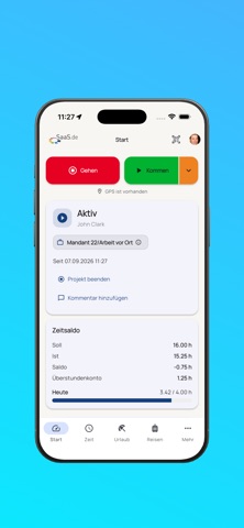 SaaS.de Zeiterfassung — Screenshot 4