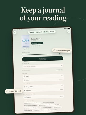 BookZEN - Bookshelf & Tracker iPad screenshot 3
