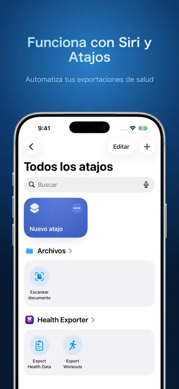 Health Exporter & Shortcuts screenshot 5 of 7