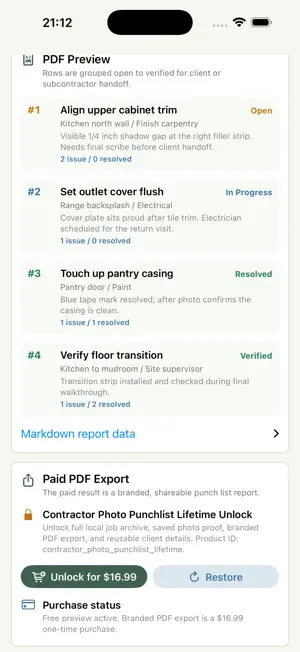 Punch List Photos screenshot 1