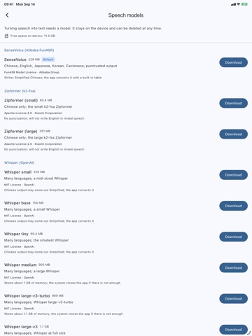 Ciji Transcribe: Voice to Text iPad screenshot