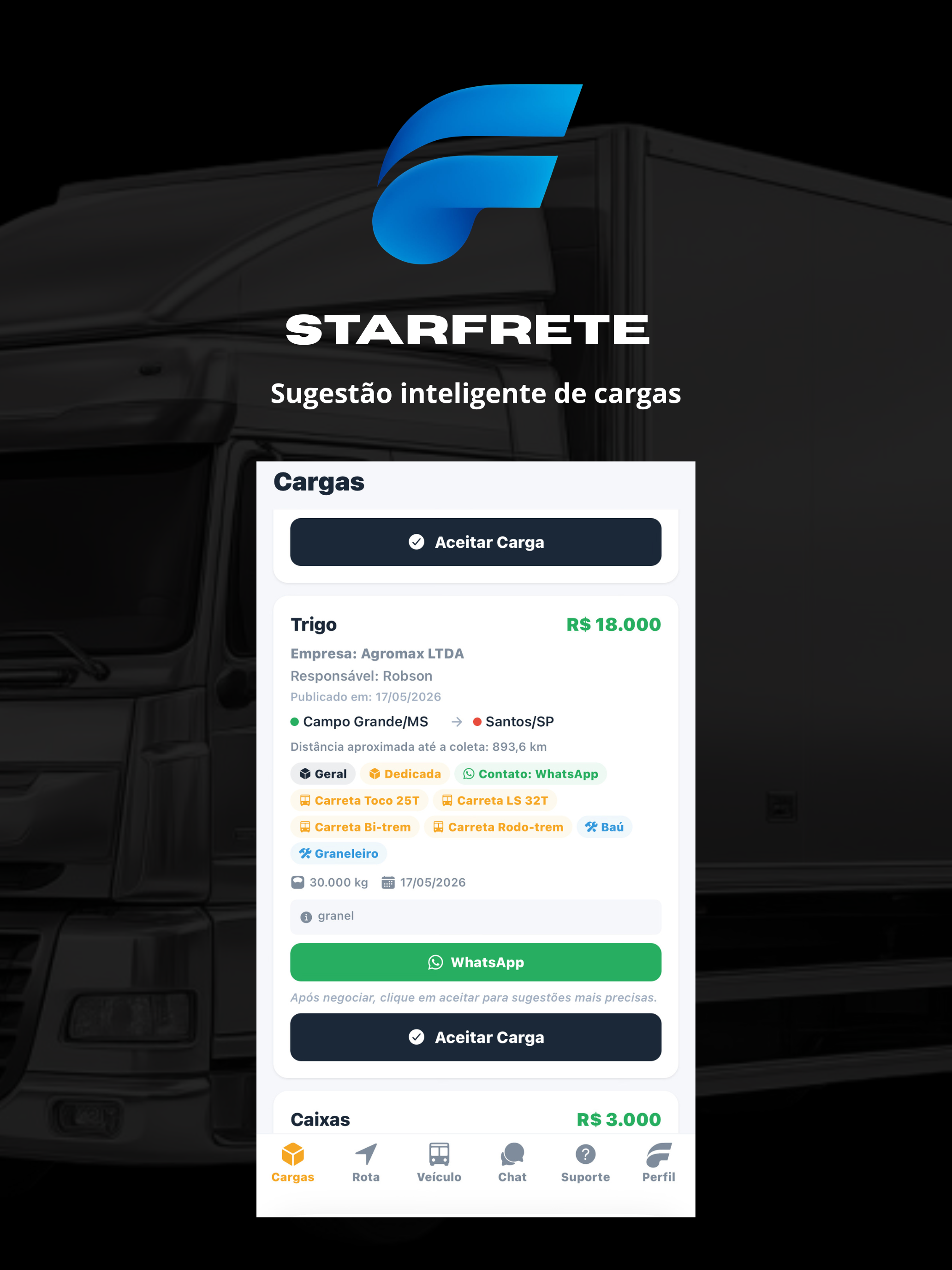 Starfrete | Fretes no Brasil screenshot 10