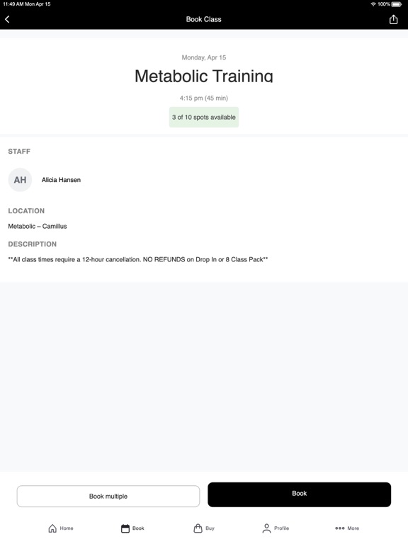 Screenshot #6 pour Metabolic Fitness