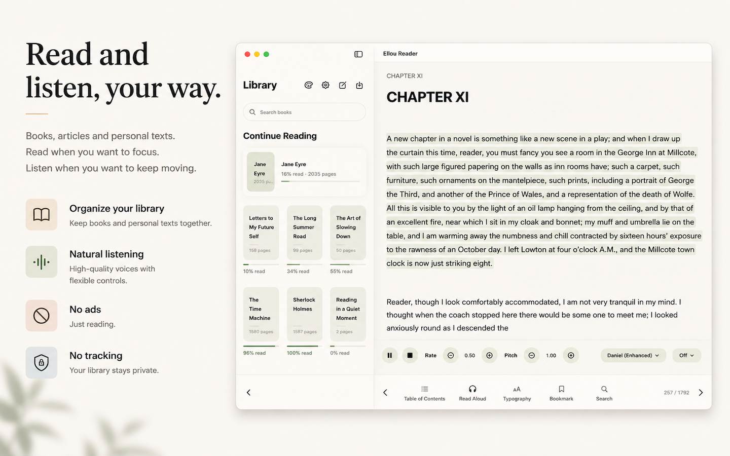 Ellou Reader - TXT &Read Aloud screenshot 17